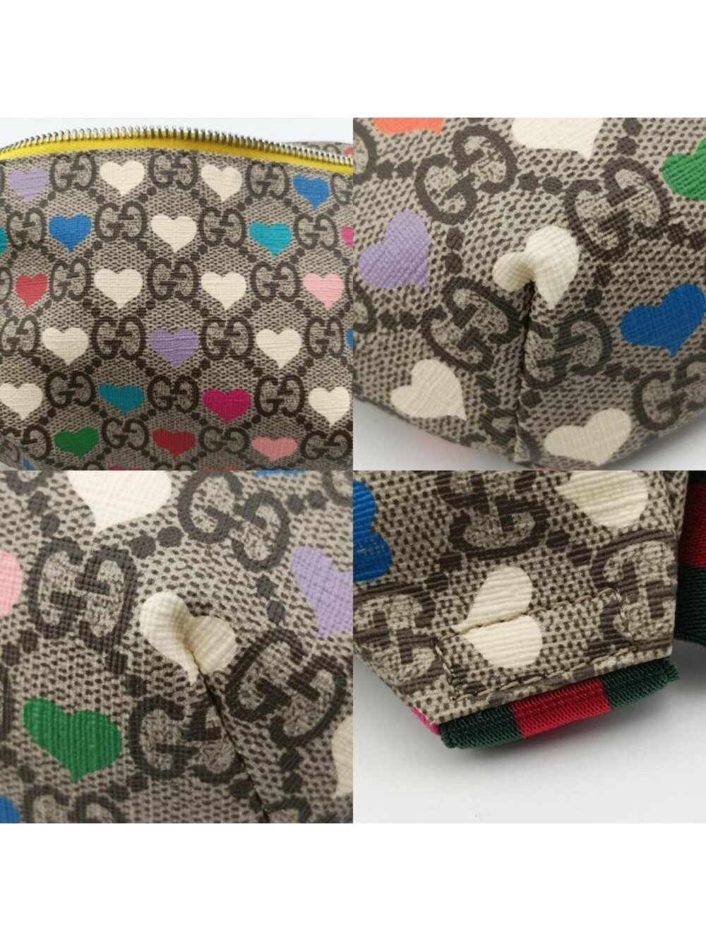 Gucci Kids GG Top Strawberry Print Beige Belt Bag - Picture 16 of 16